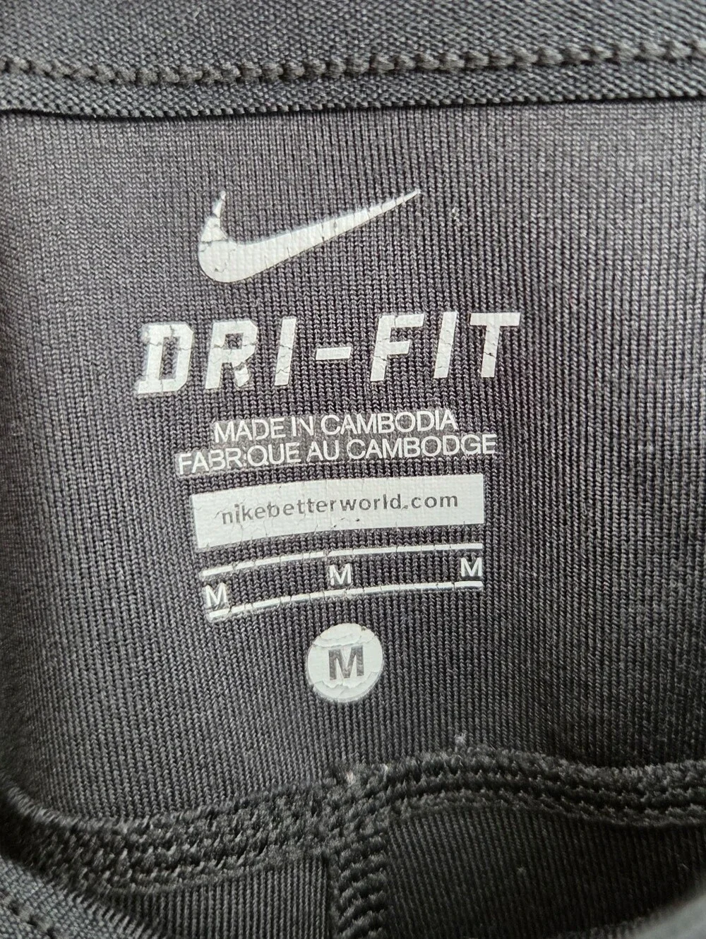 Women's Nike Dri Fit Black Cropped Leggings Sz Medium